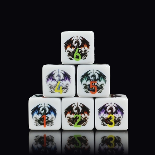 DRAGONS D6 DICE (16MM) 