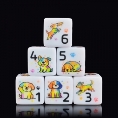 DOG D6 DICE (16MM) 