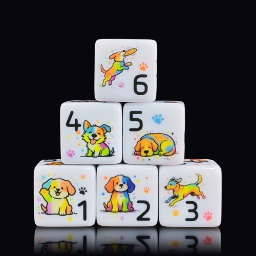 DOG D6 DICE (16MM) 
