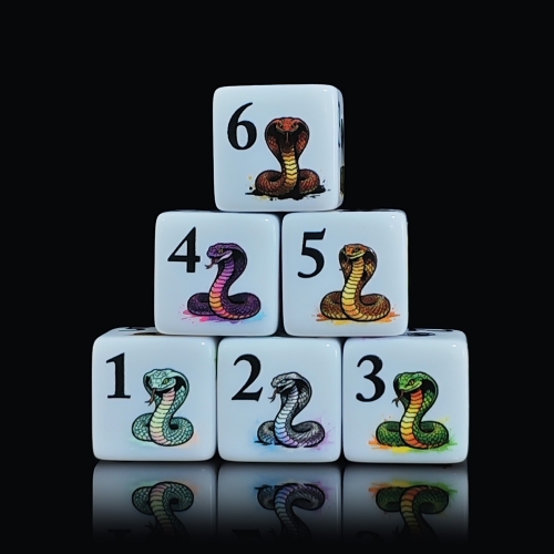 SNAKE D6 DICE (16MM)
