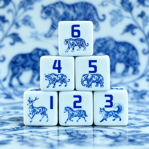 Porcelain Beast D6 DICE (16MM)