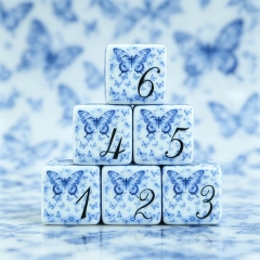Porcelain Wings D6 DICE (16MM)