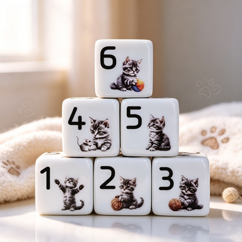 Kitten D6 DICE (16MM)