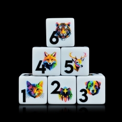 Rainbow Wildlife D6 DICE (16MM)