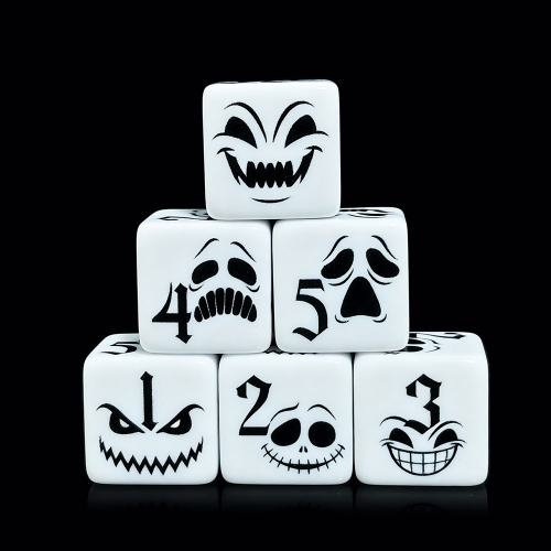 Horror Face D6 DICE (16MM)