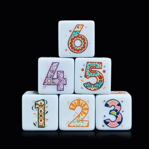 Boho Pattern D6 DICE (16MM)