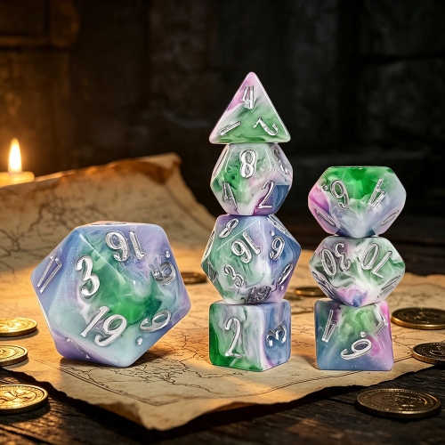 8PCS Glitter Dice