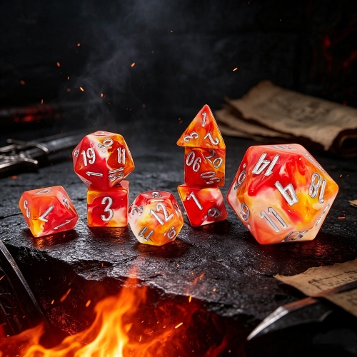 8PCS Glitter Dice