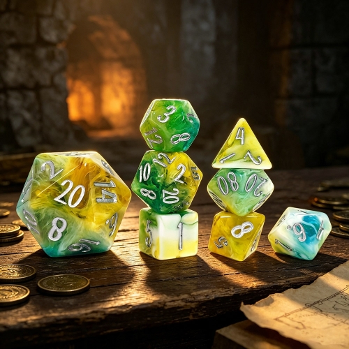 8PCS Glitter Dice