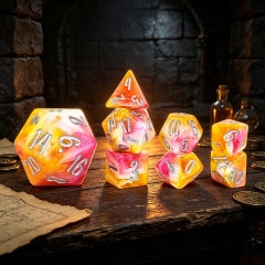 8PCS Glitter Dice