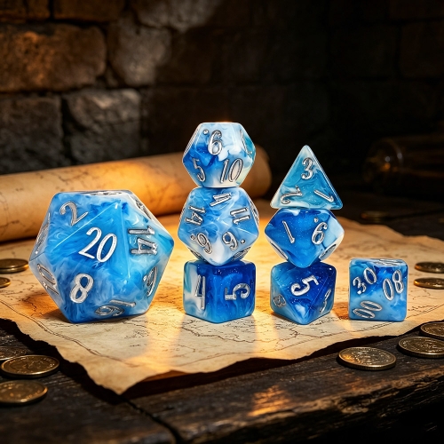 8PCS Glitter Dice