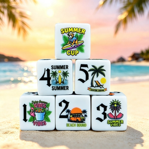 Summer Day D6 DICE (16MM)