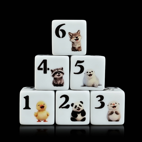 Animals D6 DICE (16MM)