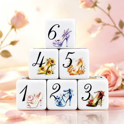 Floral Heel D6 DICE (16MM)