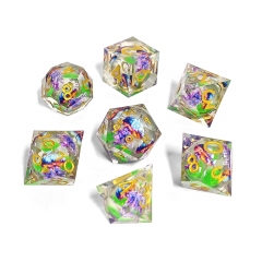 Glowing Jellyfish Flowing Sand Dice