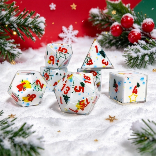 Christmas Sharp Edge Dice