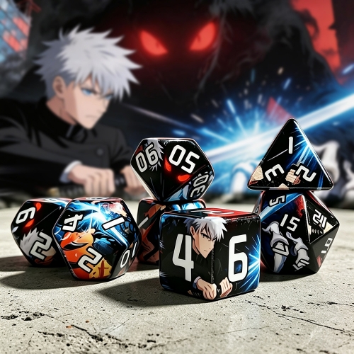 Anime Print Dice Set