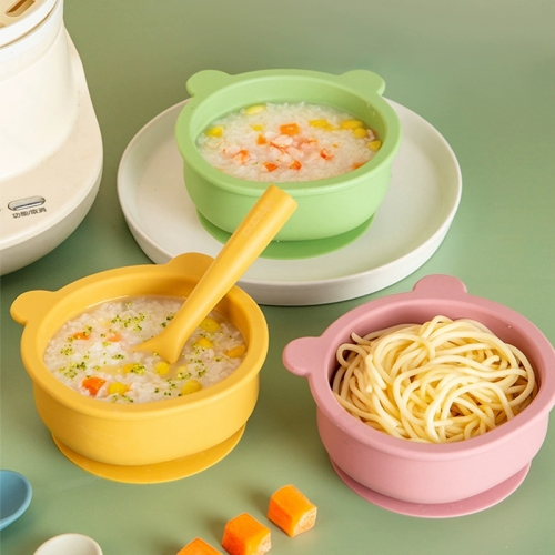 Baby Silicone Feeding Bowl Cute Lion Shape Tableware Waterproof Non-Slip Silicone Dishes for Baby Kitchen Bowl BPA Free