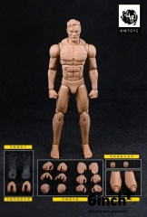 nwtoys 1:12 super movable strong male vegetarian body painting male body