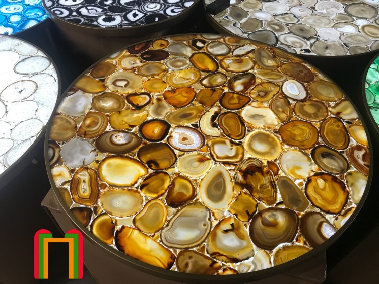 Yellow Agate Slab Manufacturers & Suppliers From MOREONYX®️，China