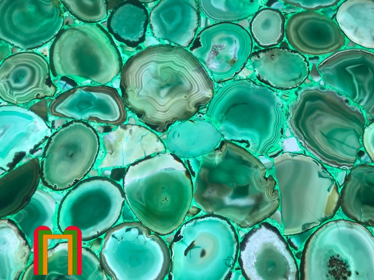 MOREONYX Colorful Agate Slabs For Sell