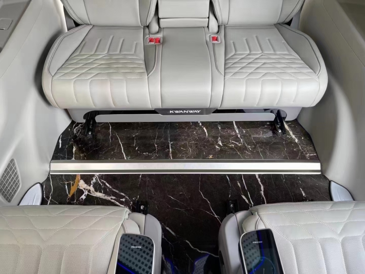MOREONYX ultra thin marble panel used on business car floor