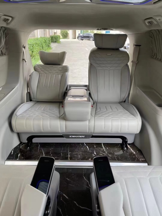 MOREONYX ultra thin marble panel used on business car floor
