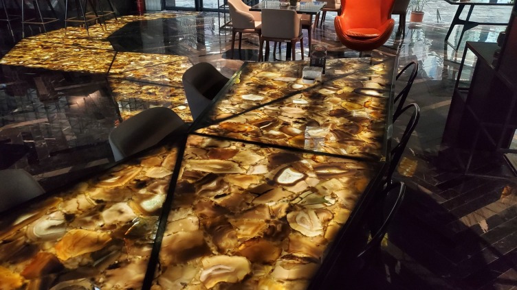 MOREONYX share you How to create one ins coffee shop with agate slabs