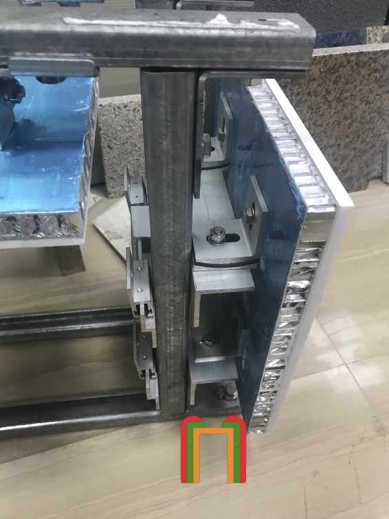Statuario Venato Marble composite with honeycomb