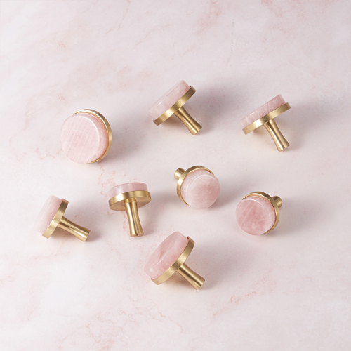 DIY Crystal+Brass Knobs and Handles for Cabinet Kitchen Wine cooler/Pink Furniture Handles Drawer Pulls Wall Hanging Hooks