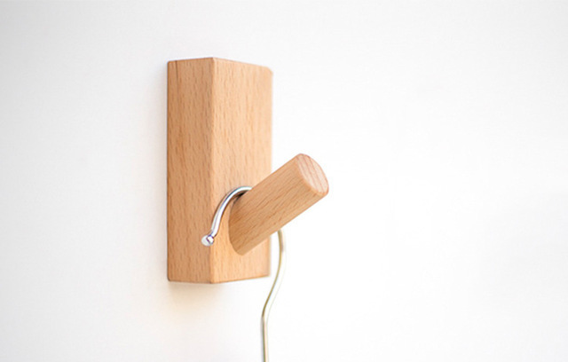 Nordic Natural Wooden Coat Hook Wall Mounted Study Clothes Scarf Hat Bag Towel Rack Hanging Storage Hanger Heavy Home Organizer