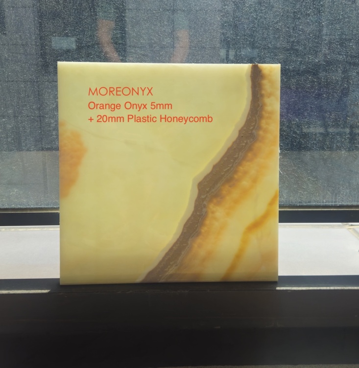 MOREONYX Orange Onyx Lightweight System Composite with 20mm Plastic Honeycomb