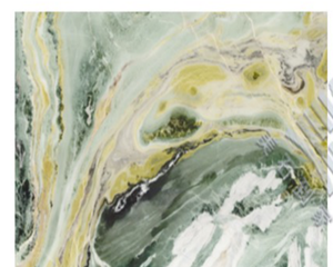 Abbey green ultra-thin translucent slab - product photo