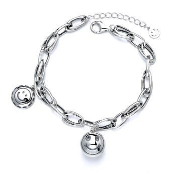 Wholesale braceletst/smile bracelet/silver bracelet