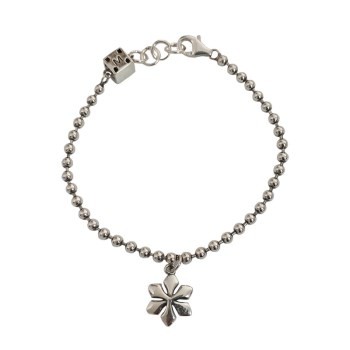 Sterling Silver Bracelet/Flower Bracelet/Silver Bracelet