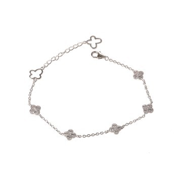 Minimalist Bracelet /Sterling Silver Bracelet/Flower Bracelet