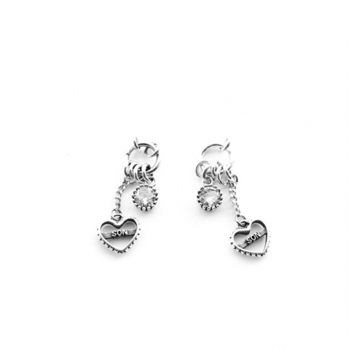 vintage earrings/heart earrings/dangle earrings