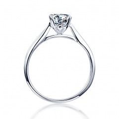 wedding ring/moissanite engagement ring/sterling silver ring