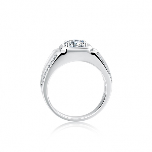 mens ring/fidget ring/moissanite engagement ring