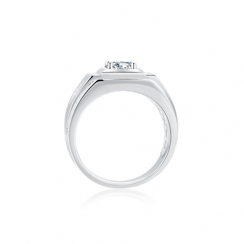 mens wedding ring/engagement ring/moissanite ring