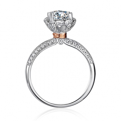 Luxury Rings/Moissanite Ring/Sterling Silver Ring