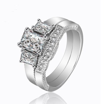 Zirconia Ring/Luxury Rings/Sterling Silver Ring