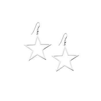 Star Earrings/Minimalist Earrings/Silver Earrings