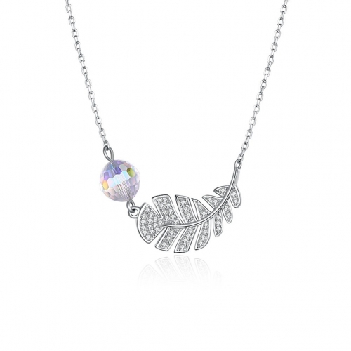 Sterling Silver Necklace / Leaf Necklace / Delicate Necklace