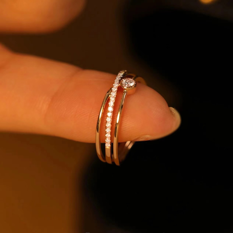 Branch ring / solid gold branch ring / moissanite engagement ring / dainty branch ring for women / custom moissanite wedding ring for her