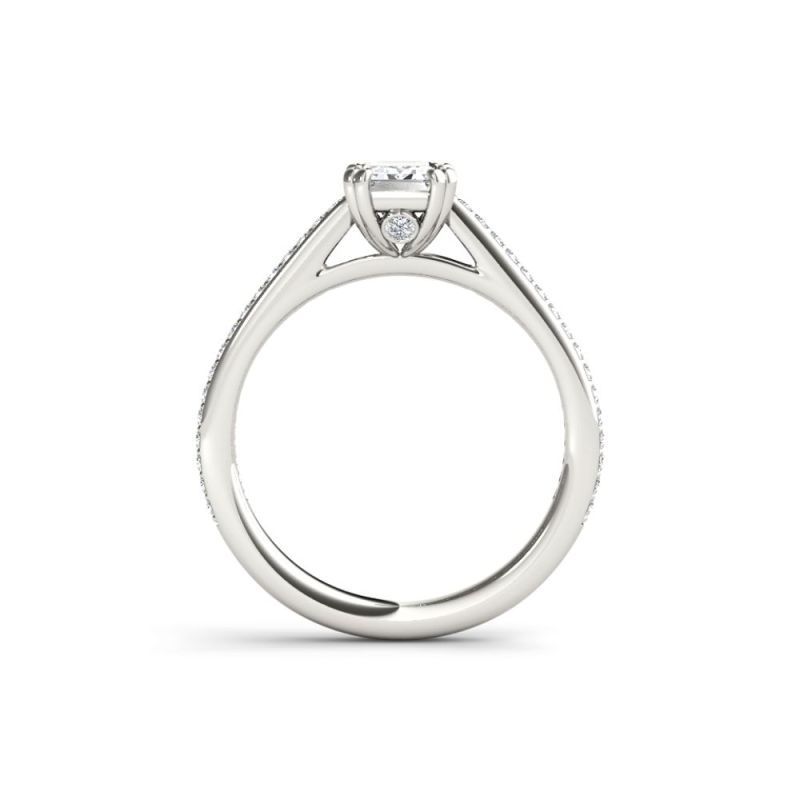 Custom 3 Carat Emerald Cut Moissanite Ring