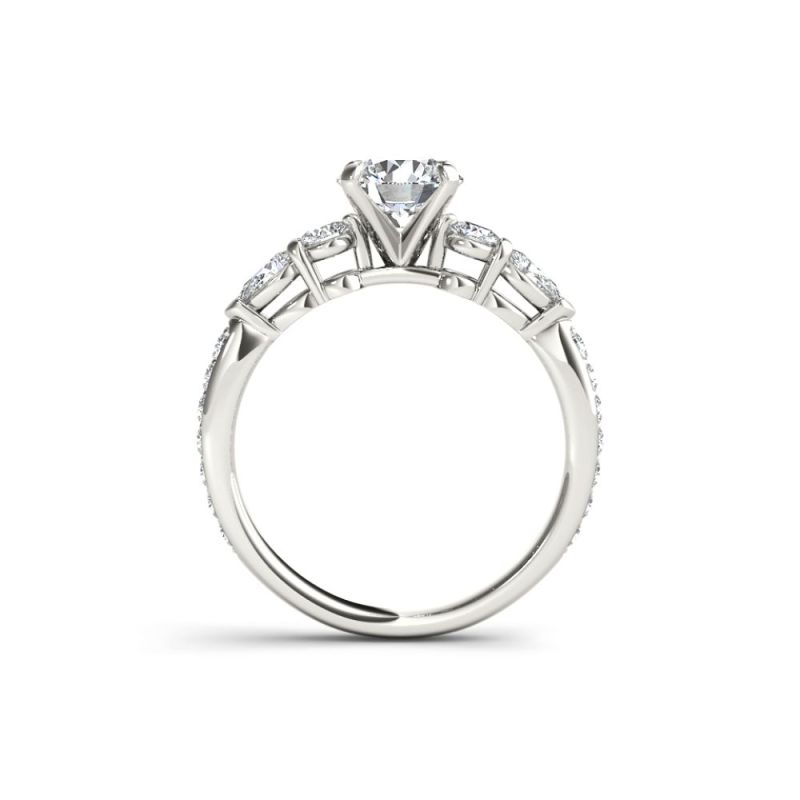 Classy 14k Moissanite Engagement Rings: Customized Elegance