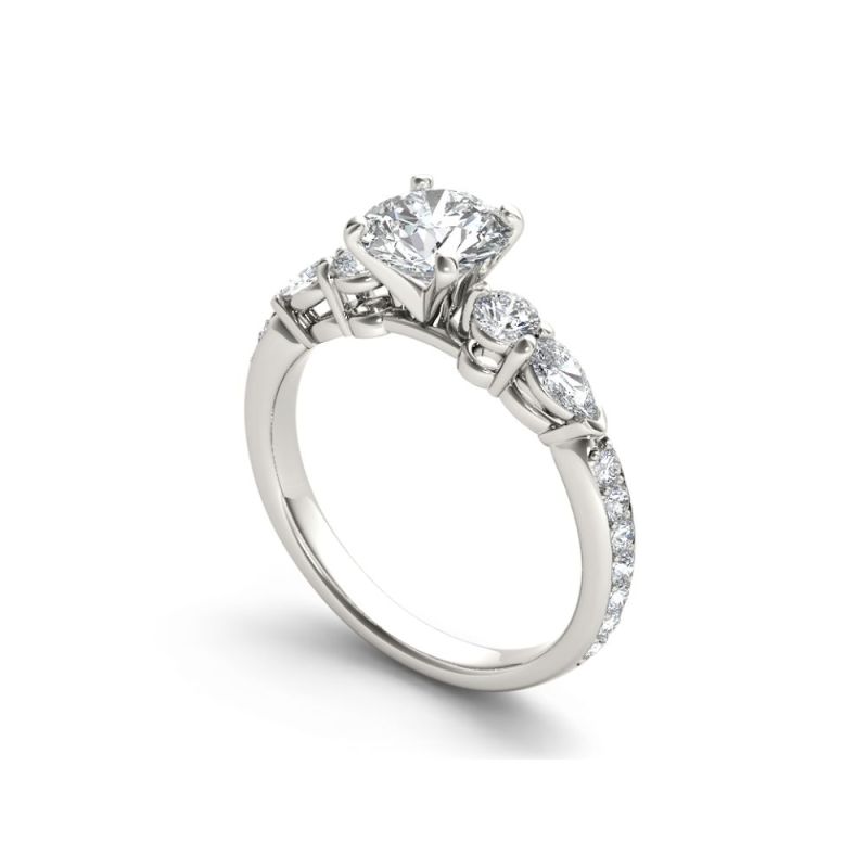 Classy 14k Moissanite Engagement Rings: Customized Elegance