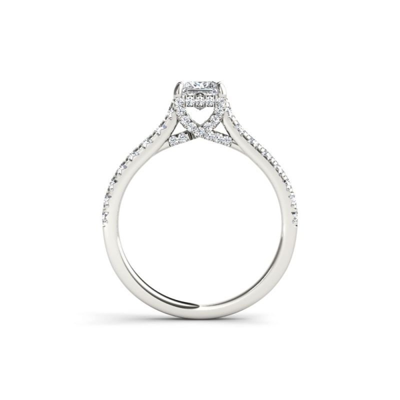 Custom 14k Gold Moissanite Minimalist Wedding Rings - Simplicity Redefined