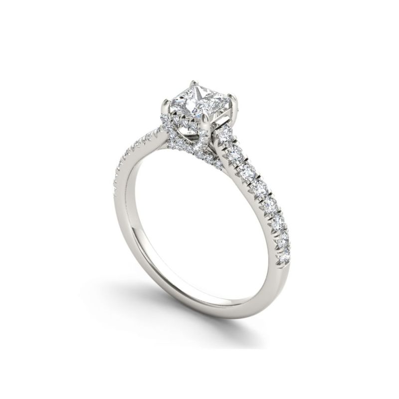 Custom 14k Gold Moissanite Minimalist Wedding Rings - Simplicity Redefined